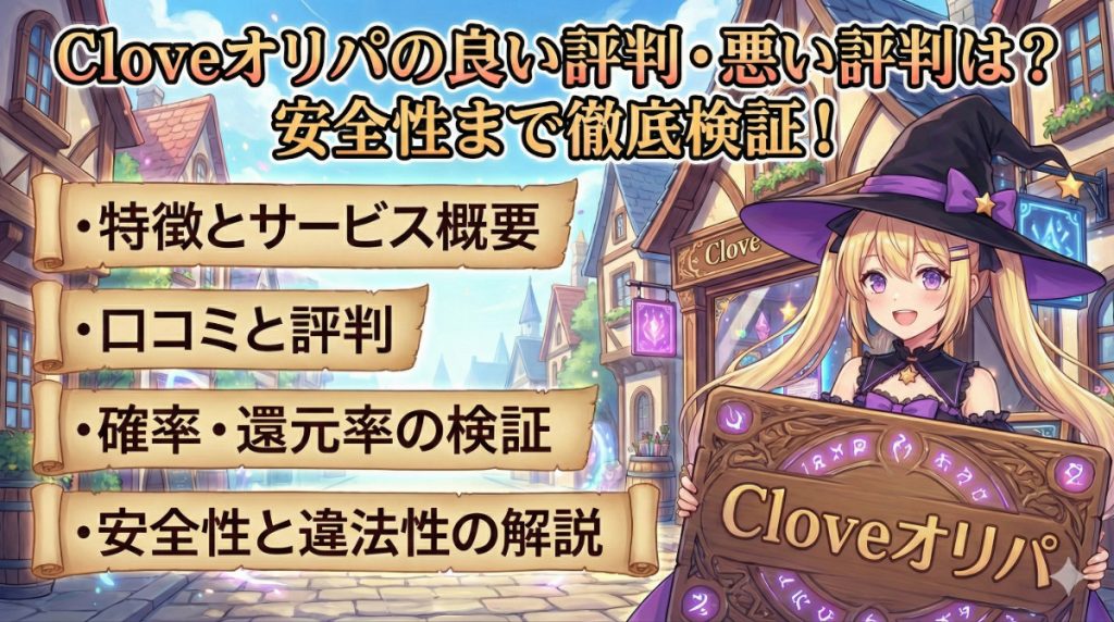 Cloveオリパ記事アイキャッチ