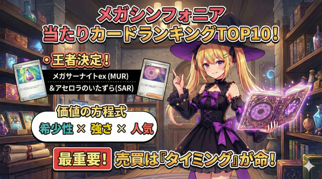 メガシンフォニア当たりカードランキング記事アイキャッチ画像