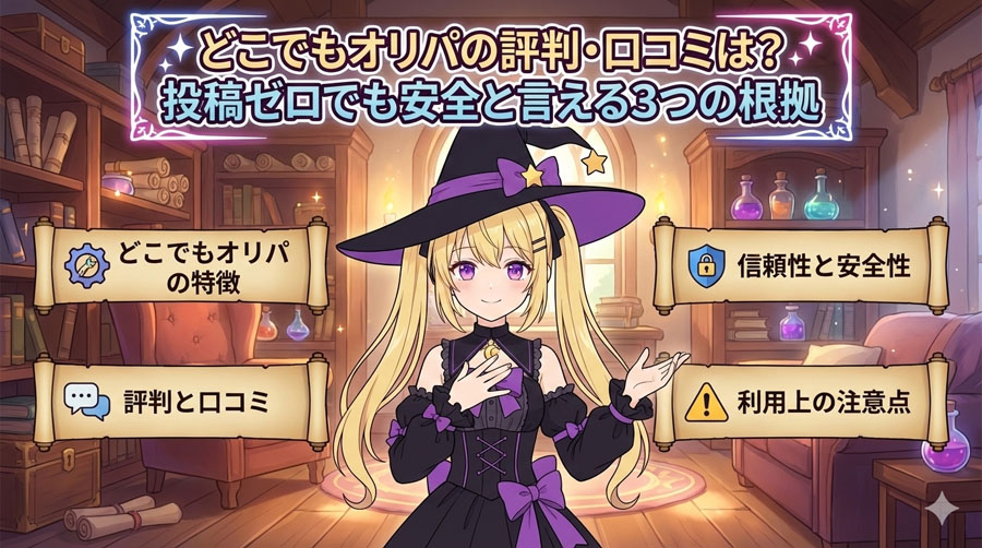 どこでもオリパの商標記事のアイキャッチ