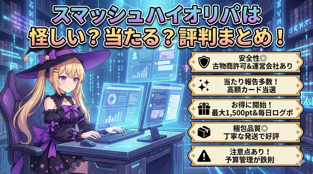 スマッシュハイオリパの評判まとめ!怪しい?当たる?記事アイキャッチ画像